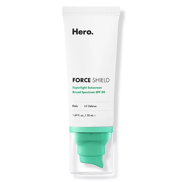 Hero Cosmetics Force Shield Super Light Sunscreen SPF 30 1.69oz - Picture 1 of 4